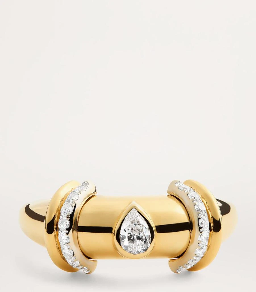 L'ATELIER NAWBAR Yellow Gold and Diamond Sailor Moon Ring 4