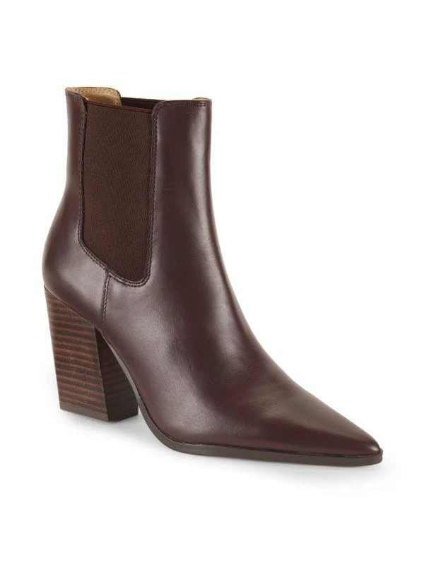 Saks Fifth Avenue Sloane 83MM Point Toe Leather Ankle Boots 2