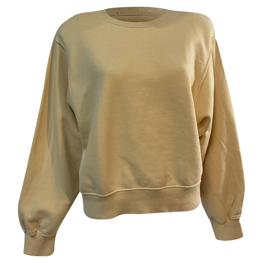 The Frankie Shop Frankie Shop Vanessa Sweater in Yellow Cotton