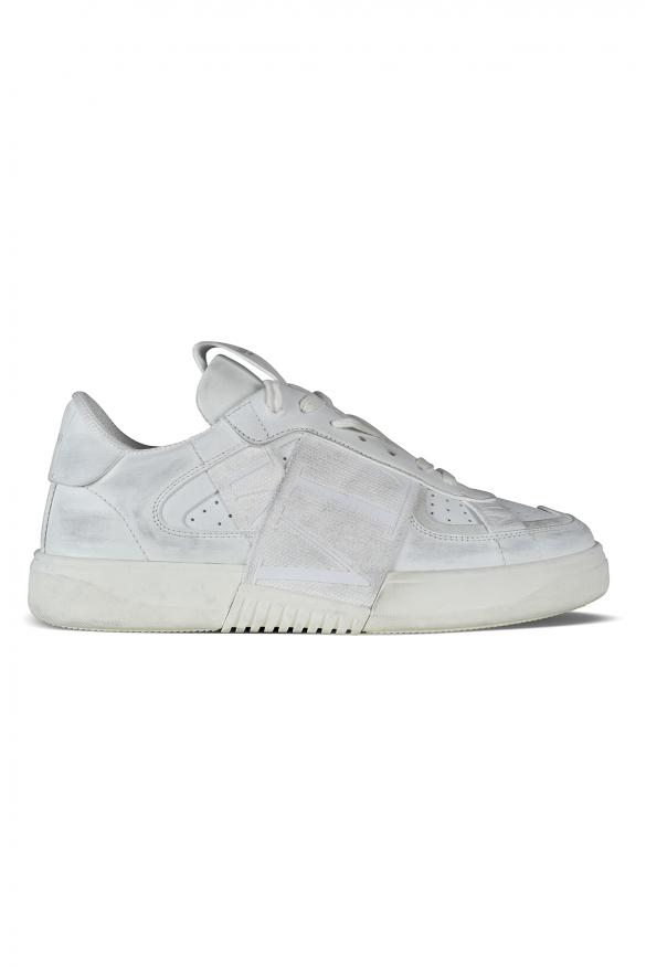 スニーカー VALENTINO WHITE NAPPA LEATHER CHROMATHON SNEAKERS Valentino White Nappa Leather Chromathon Sneakers - Casual