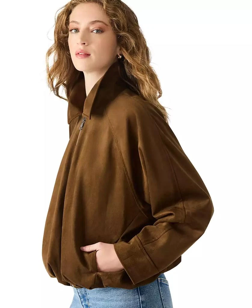 Steve Madden Women's Faux Suede Mackey Long Sleeve Jacket 4