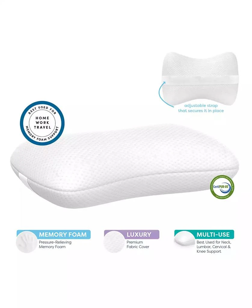 ProSleep Bone Shape Memory Foam Accessory Pillow 3