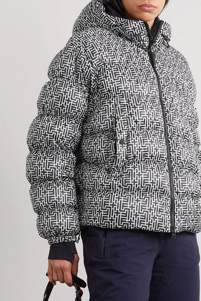 Bogner Fire + Ice Rosetta hooded quilted printed ski jacket
