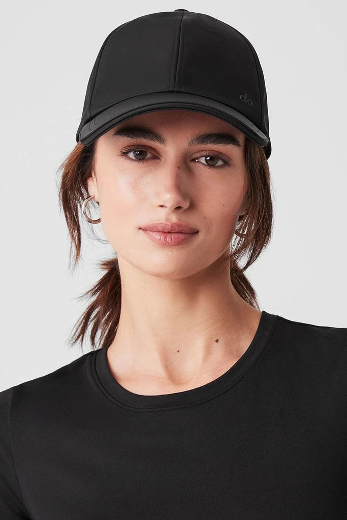Alo Satin Off-Duty Cap - Black 1