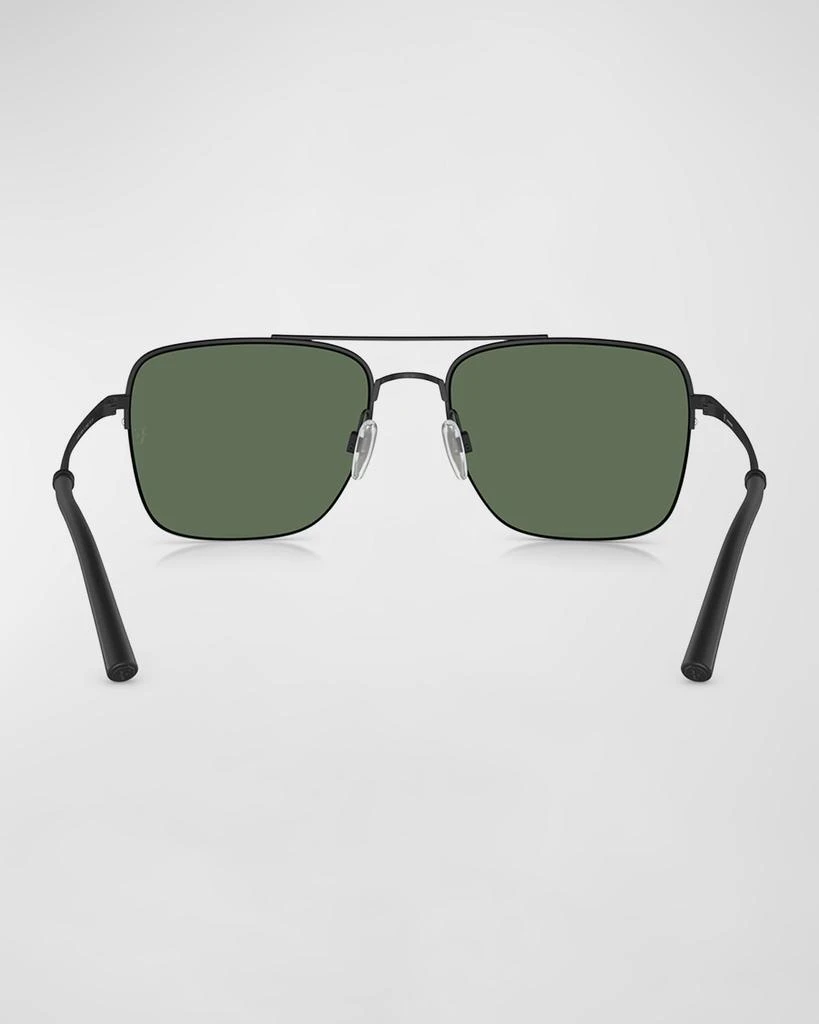 Oliver Peoples Men's R-2 Metal Aviator Sunglasses 4