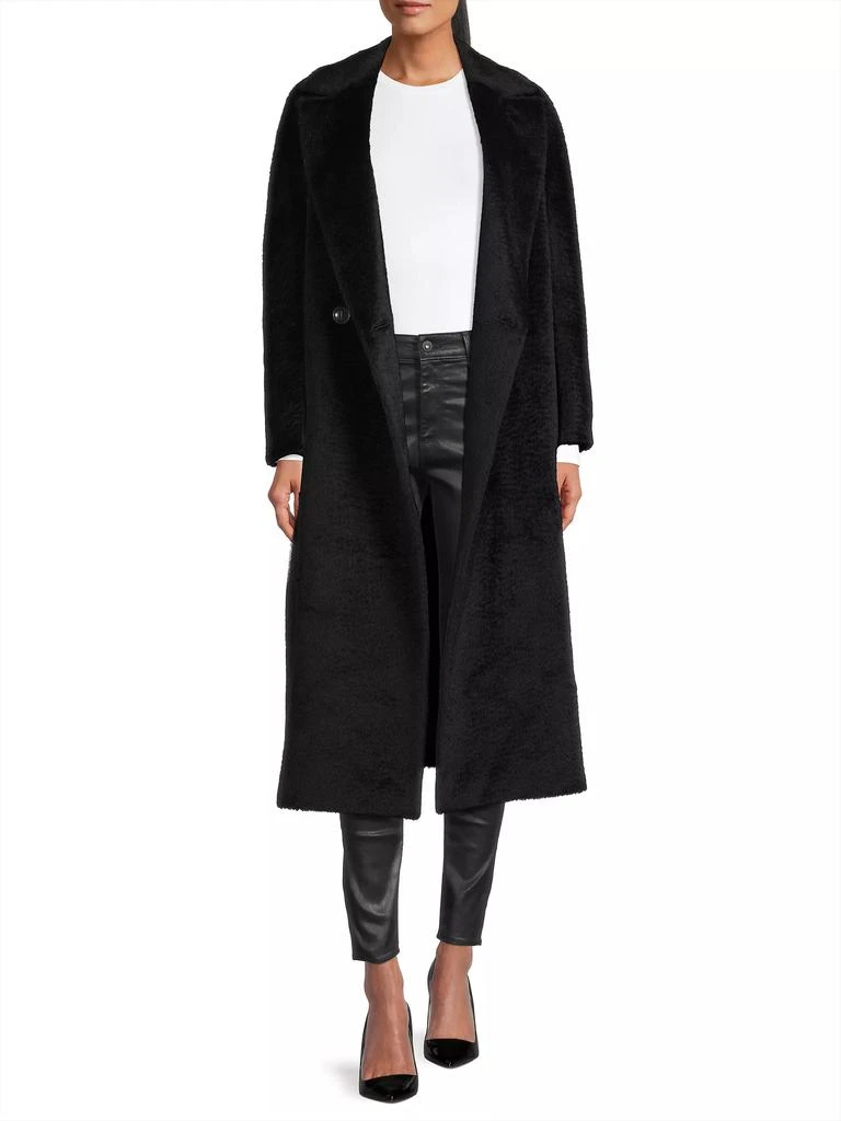 Cinzia Rocca Pressed Alpaca Wrap Long Coat 2
