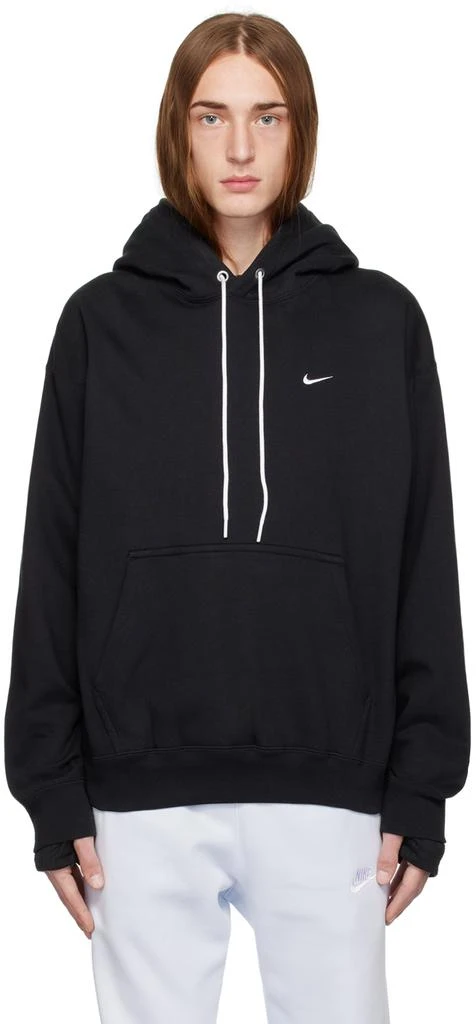 NIKE Black Solo Swoosh Hoodie 1