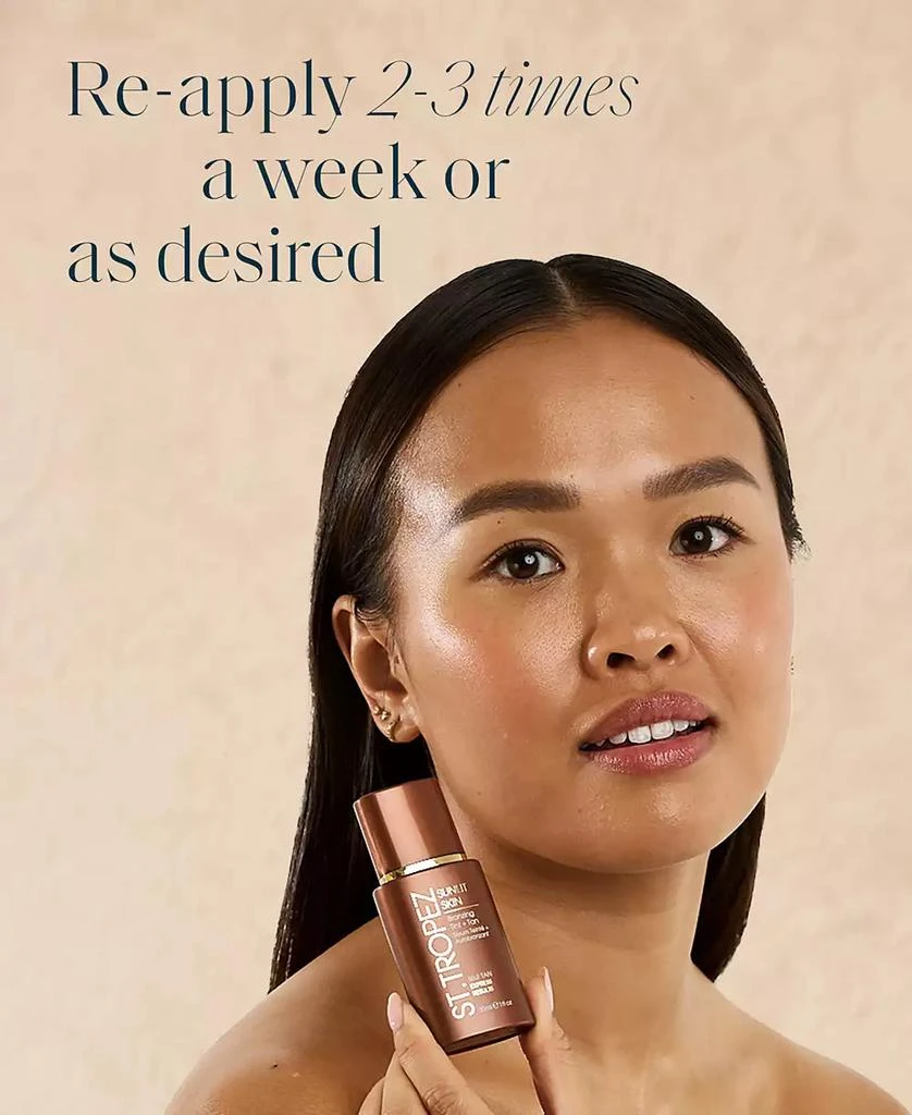 St. Tropez Sunlit Skin Bronzing Tint + Tan, 1 oz. 4