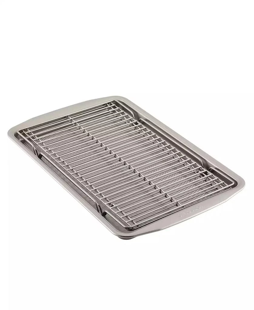 Circulon Bakeware 11" x 17" Baking Sheet Pan & Expandable Cooling Rack 3-Pc. Set 1