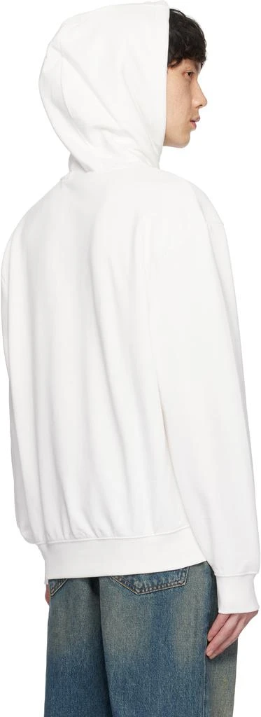 Hugo Boss White Cotton-Terry Relaxed-Fit Hoodie 3