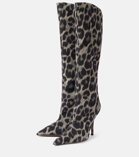 Paris Texas Jessica 105 calf hair knee-high boots 4