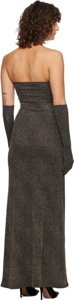 Beaufille Black & Gold Anise Maxi Dress 3