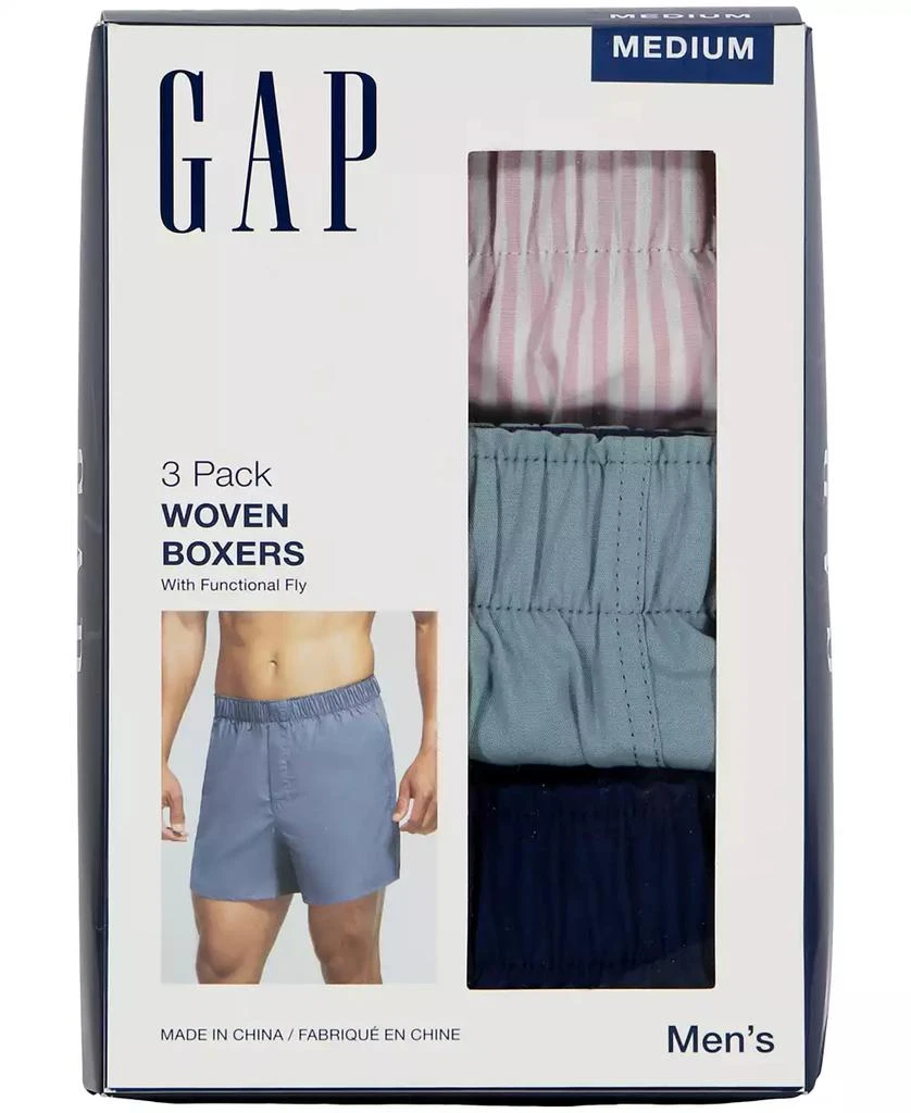 GAP Men's 3-Pk. Cotton Boxers 4