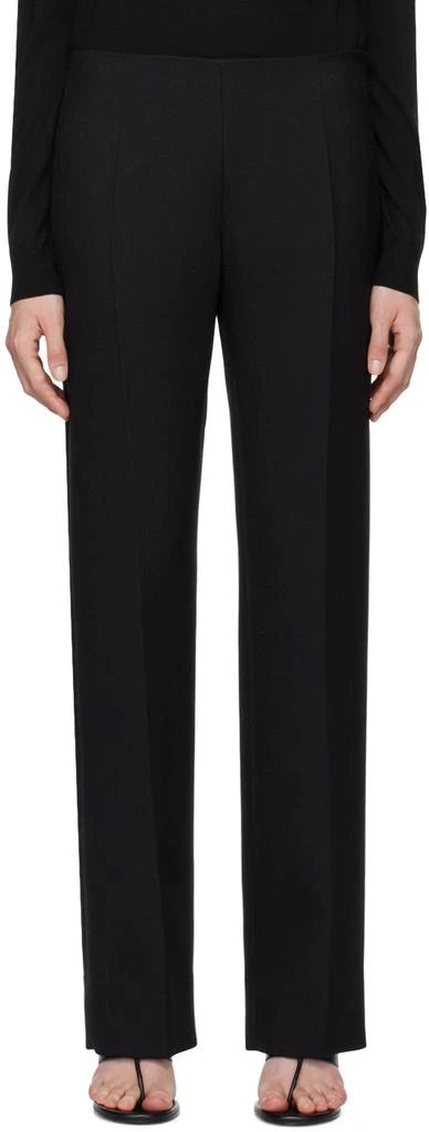 The Row Black Vesco Trousers 1