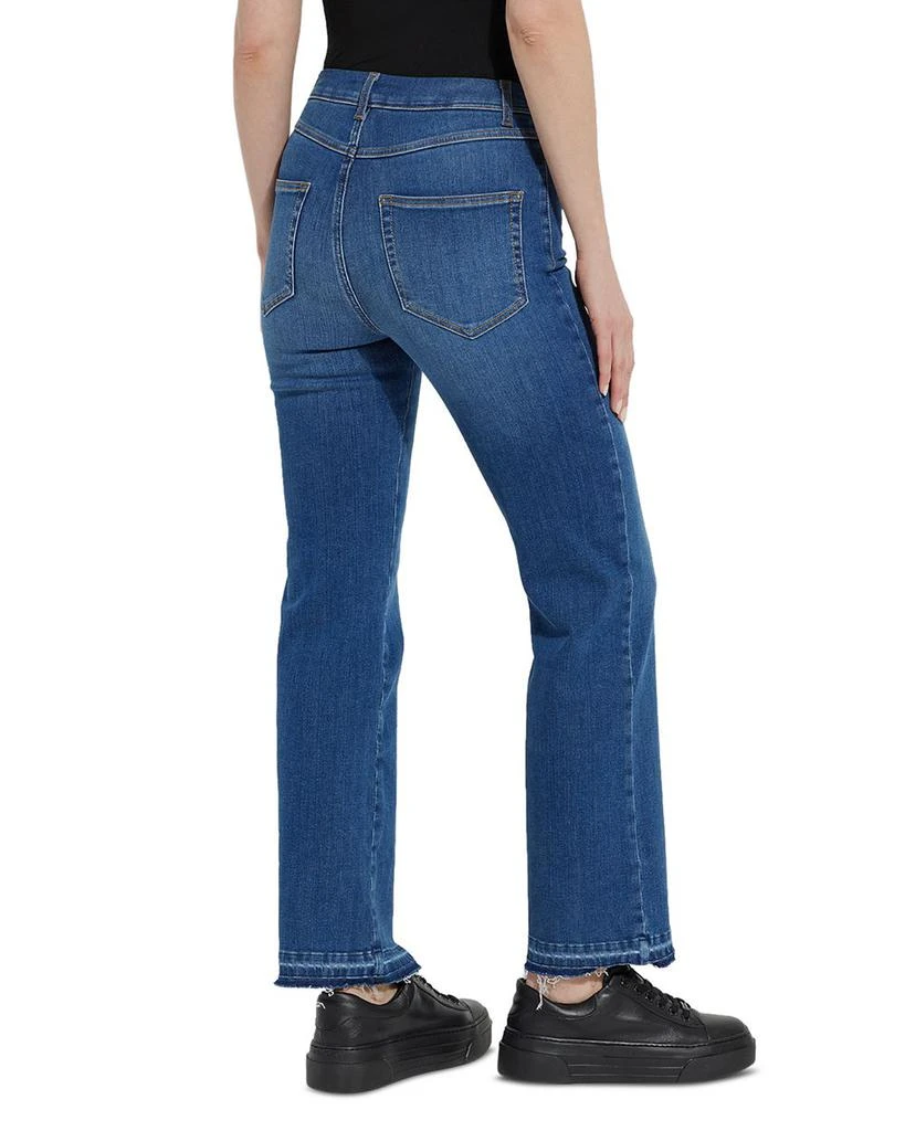 Lyssé Premium Denim Relaxed High Rise Straight Jeans in Authentic Midwash 2