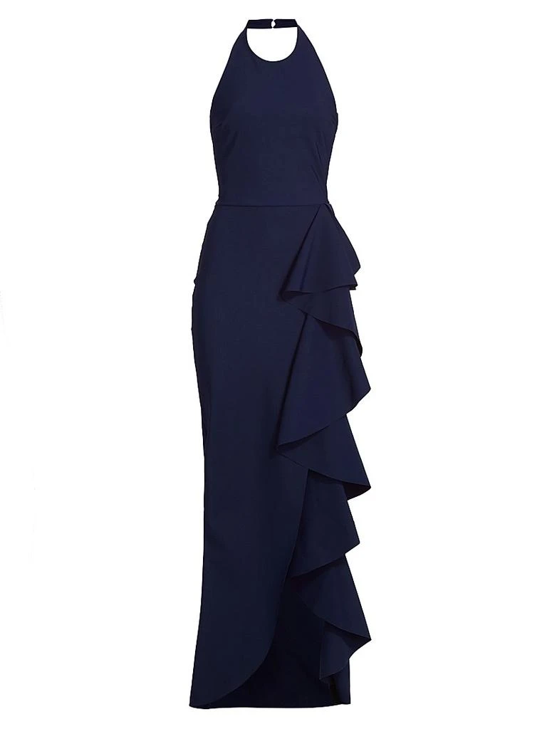 Chiara Boni Thomas Ruffled Halter Gown 1