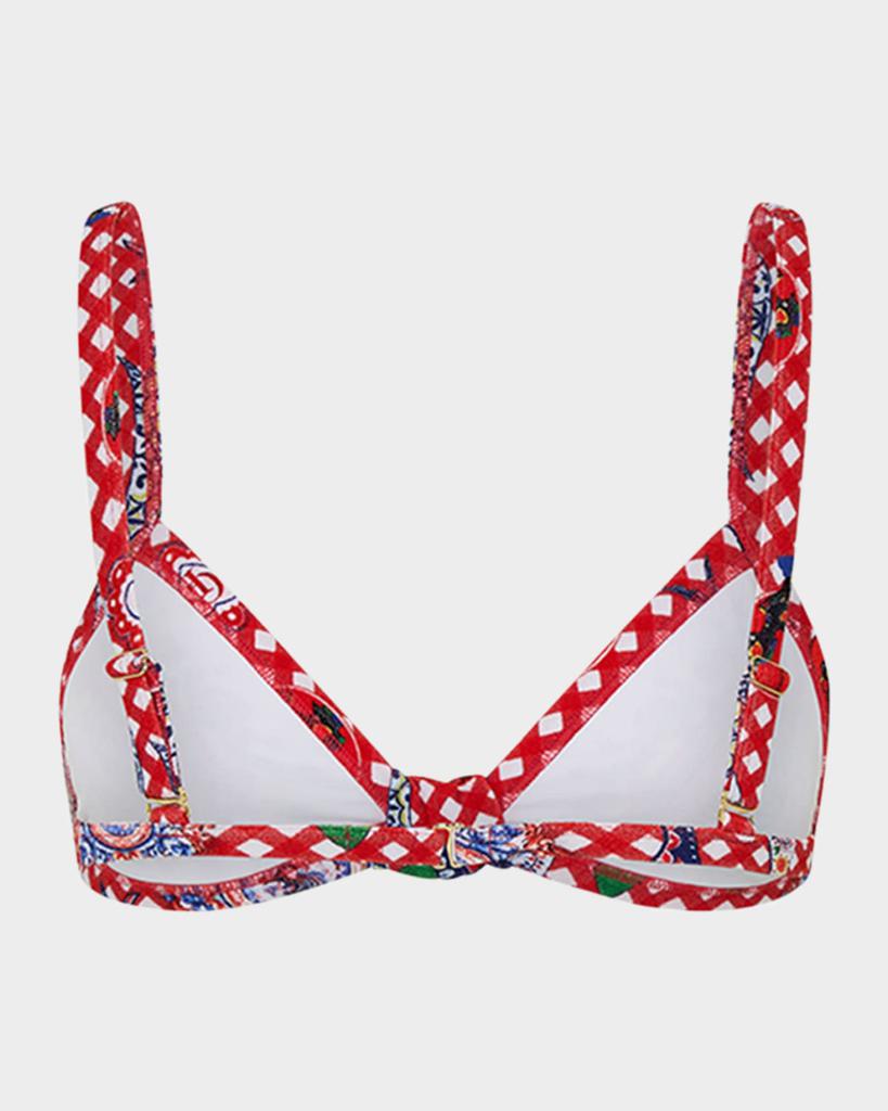 Camilla Faith, Luck & Justice Knot Front Triangle Bikini Top