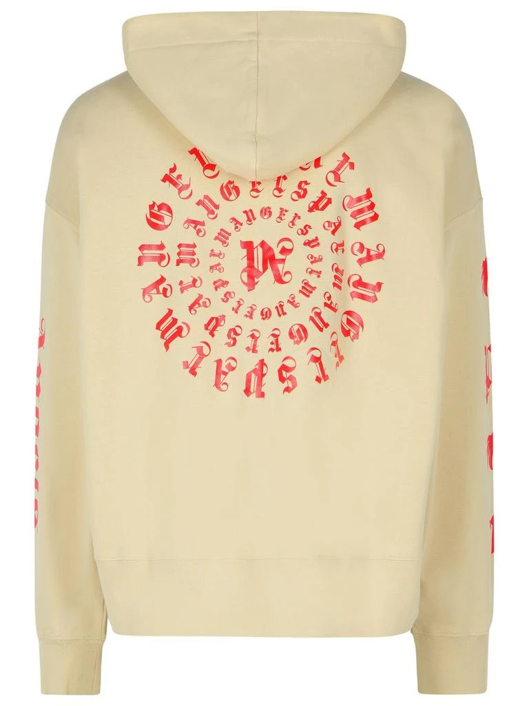 Palm Angels Palm Angels Gothic Logo Printed Zip-Up Hoodie 2