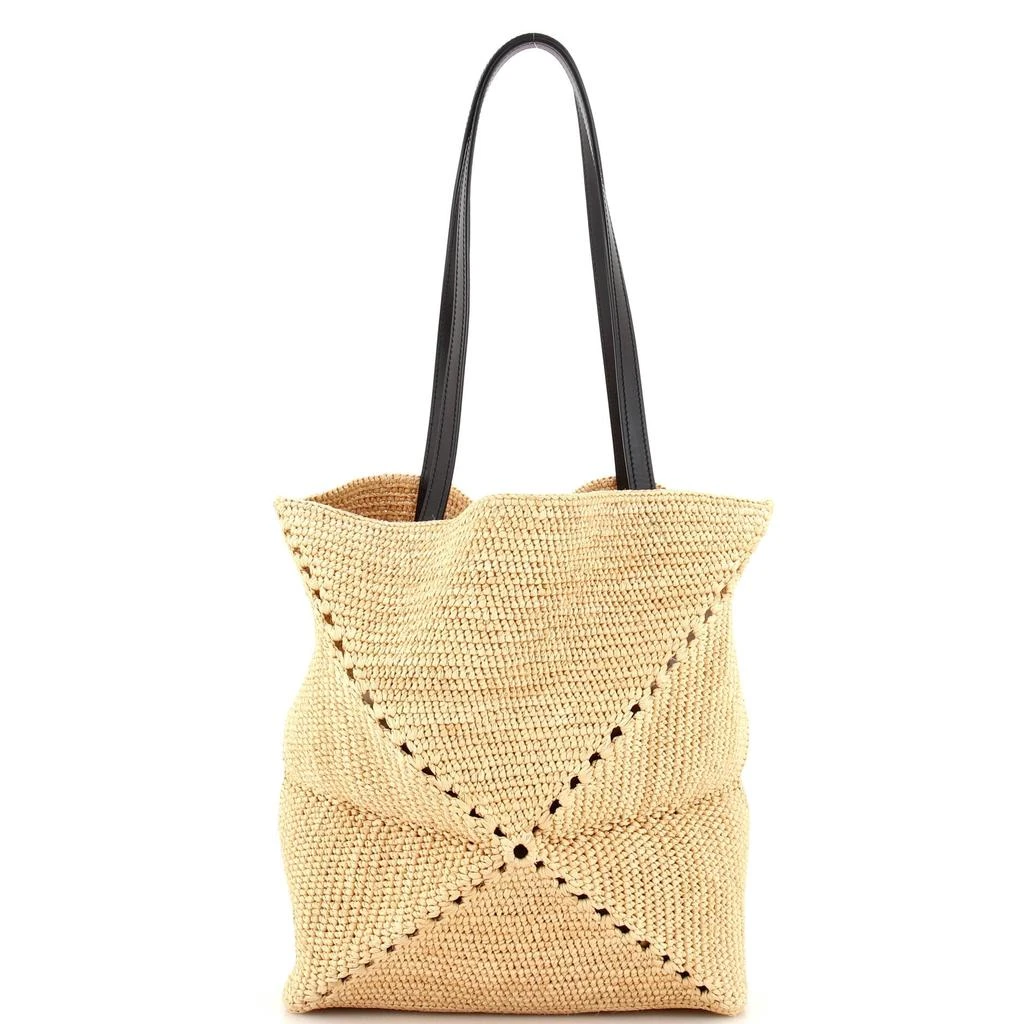 Loewe Puzzle Fold Tote Raffia Medium 1