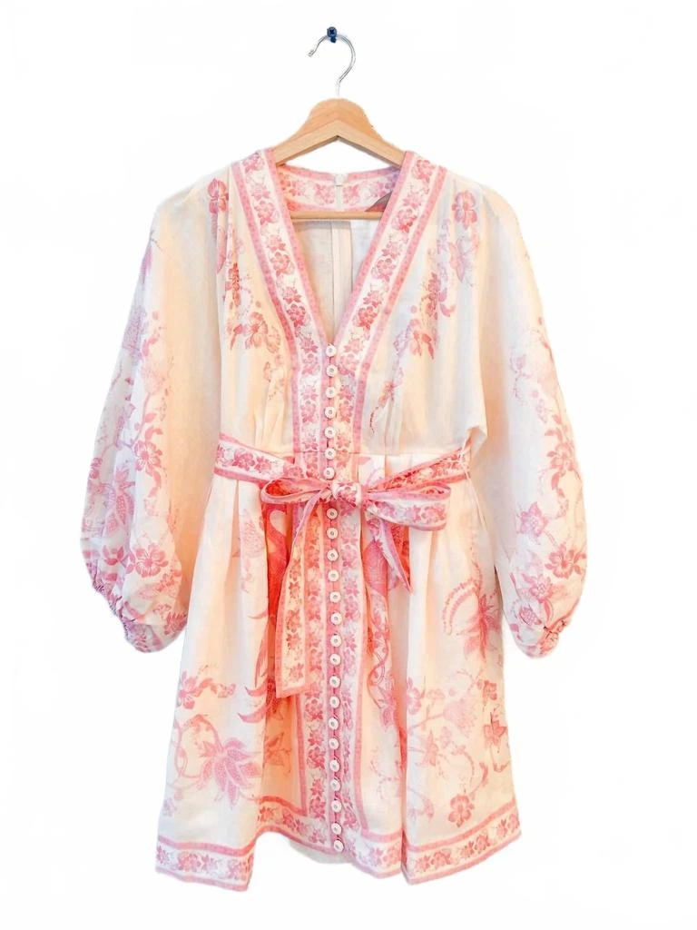 Shop Lucky Plunge Mini Dress In Cream/pink Floral on Sale at BeyondStyle   Get 9% Off Lucky Plunge Mini Dress In Cream/pink Floral with Limited-Time  Flash Deals, Exclusive Discounts, and Special Offers.