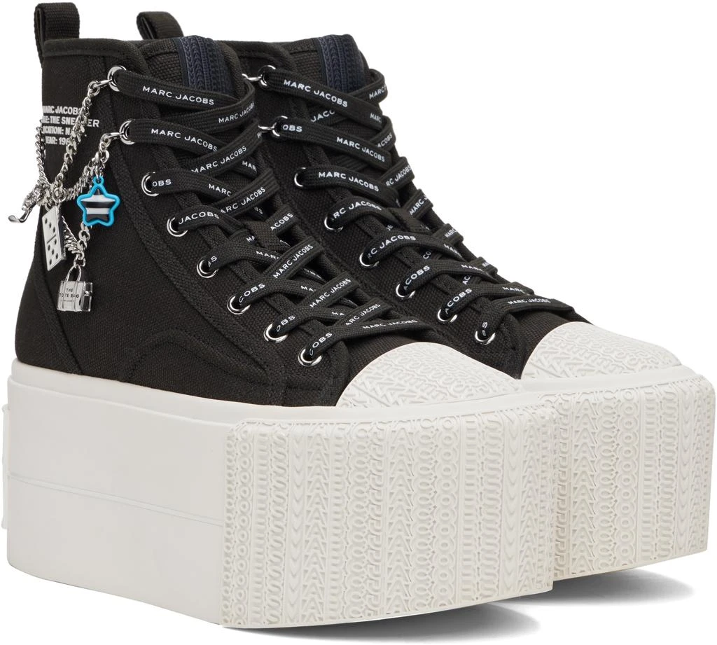Marc Jacobs Black 'The Sticker Charm Platform High Top' Sneakers 4