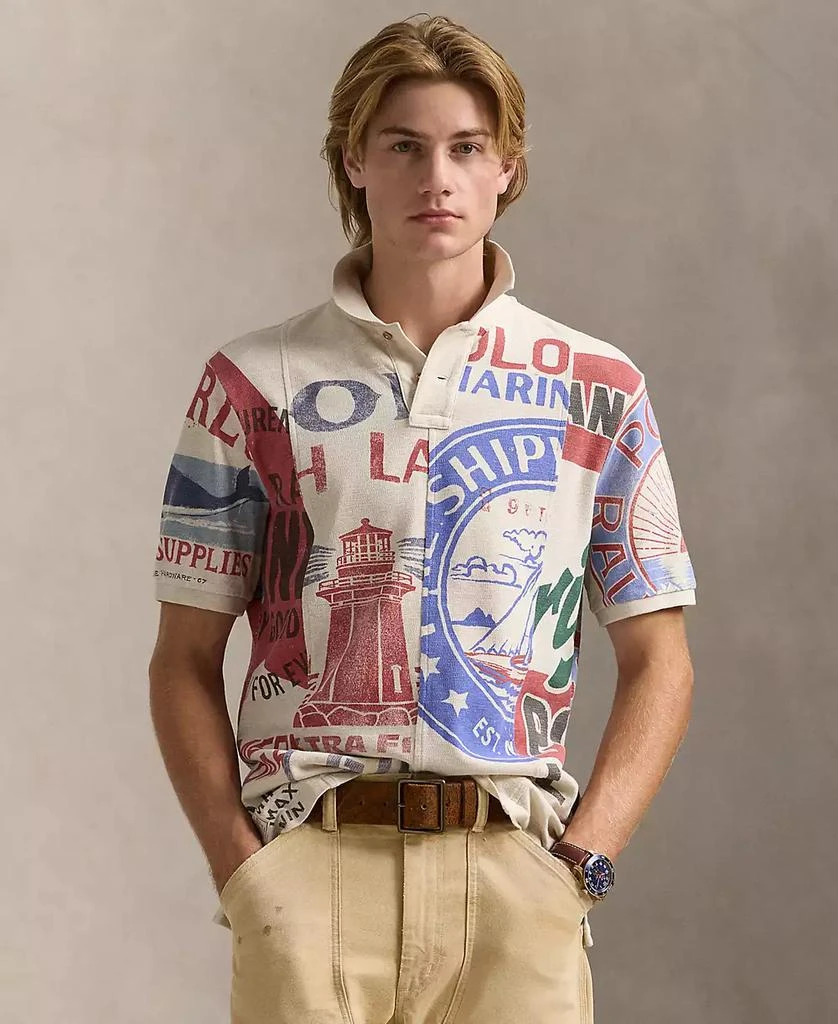 Ralph Lauren Men's Classic Dry Goods–Print Mesh Polo Shirt 1