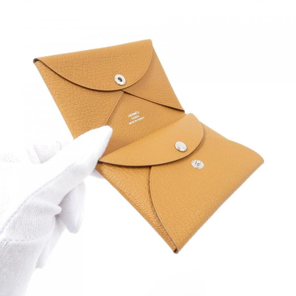 Hermes Chevre Leather Coin Purse/Coin Case (Pre-Owned) 2