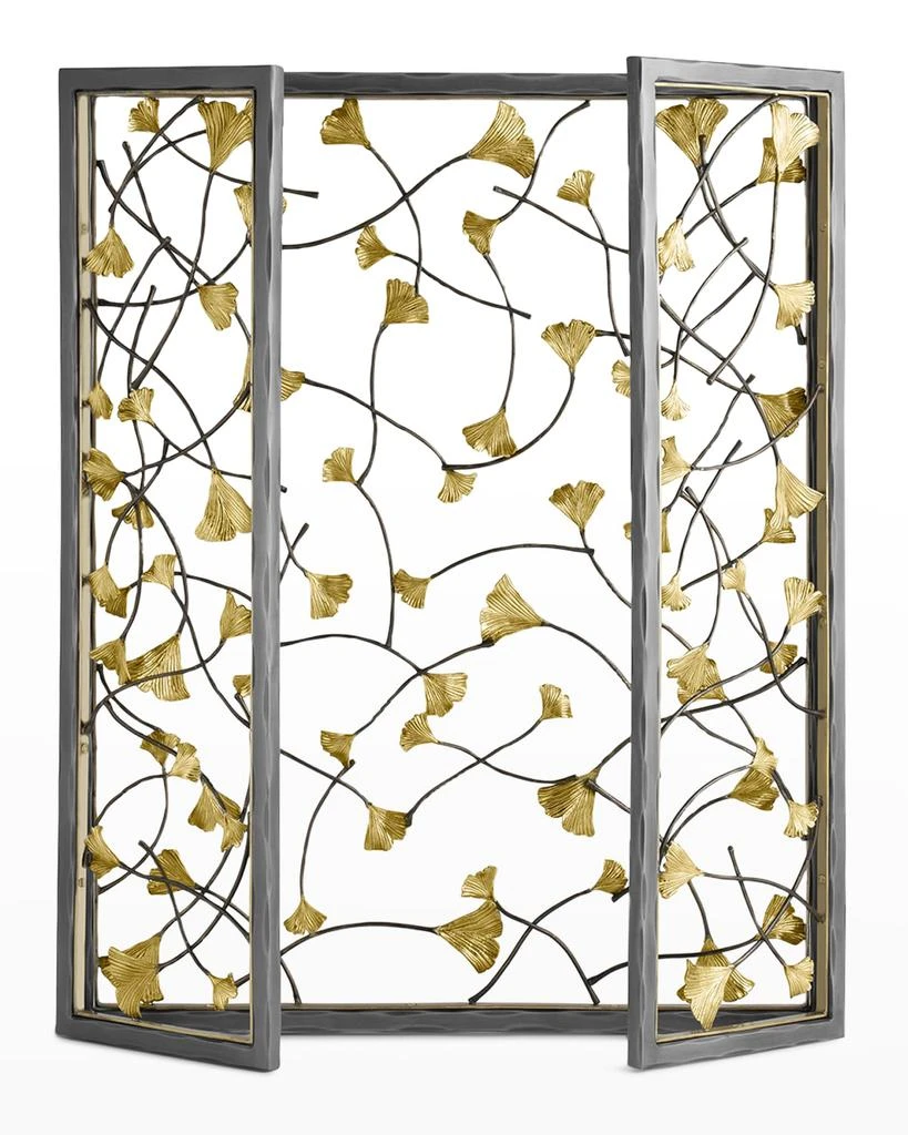 Michael Aram Golden Ginkgo Firescreen 2