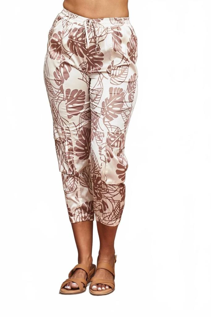 PAPARAZZI Satin Palm Print Jogger Pant 2