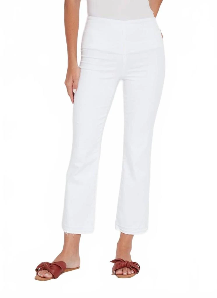 Lyssé Ankle Denim Baby Boot Cut Jeans In White