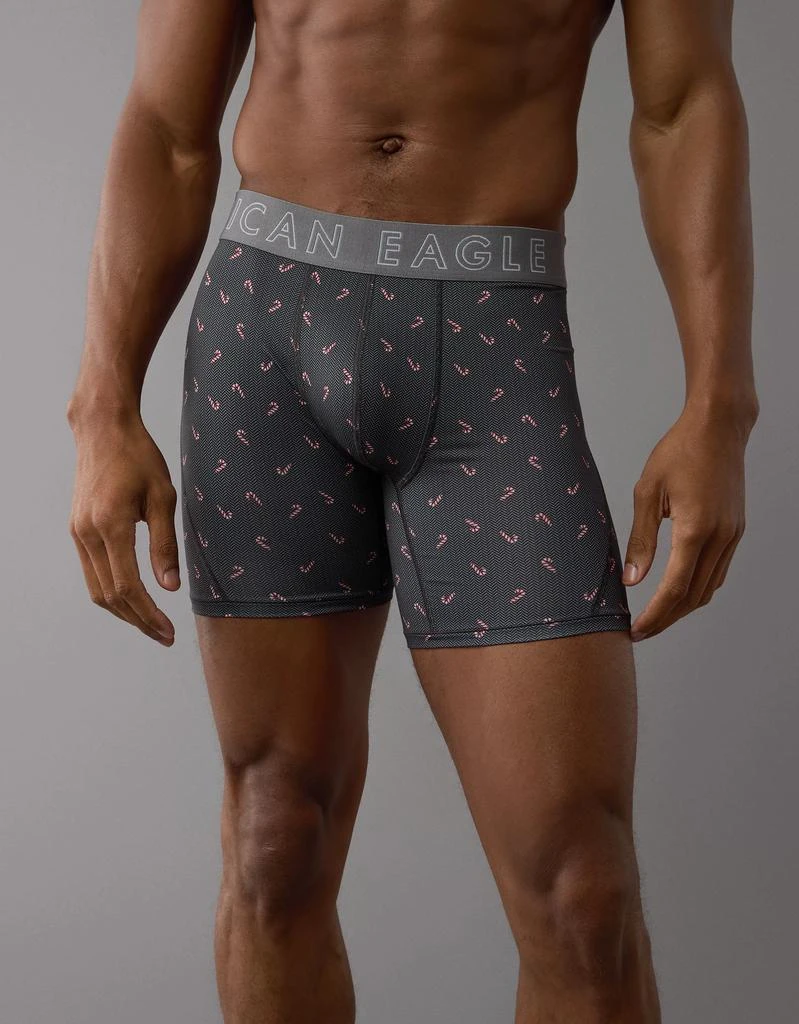 AE AEO Men's Tiny Candy Canes 6" Flex Boxer Brief 1