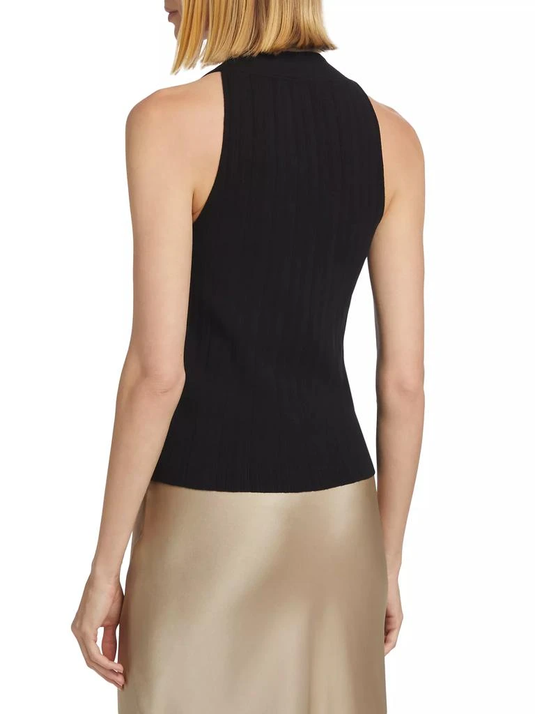 Vince V-Neck Cotton-Blend Vest 5