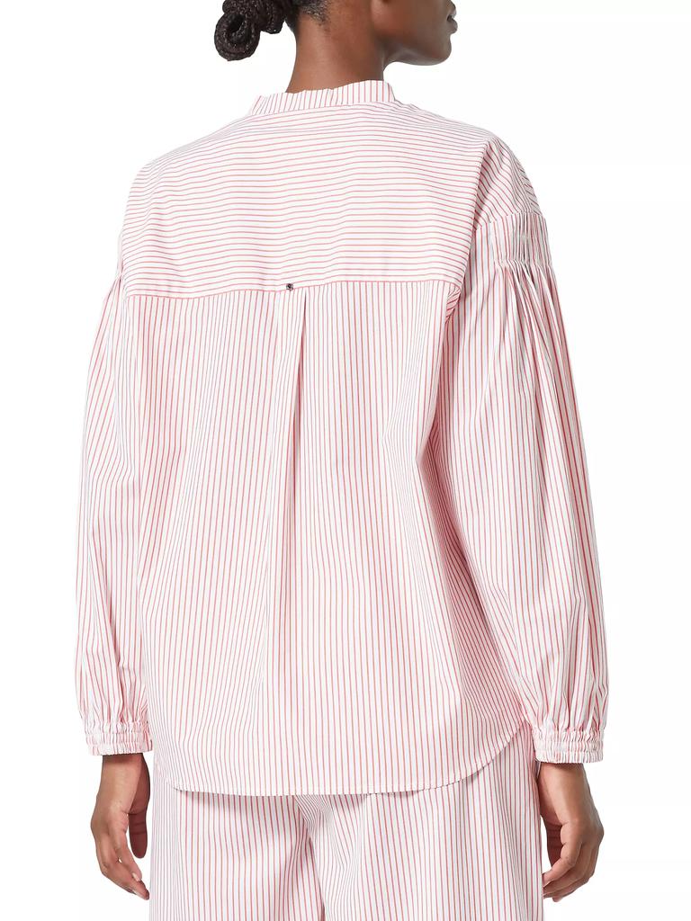 Marina Rinaldi Plus Bacco Striped Cotton Poplin Shirt