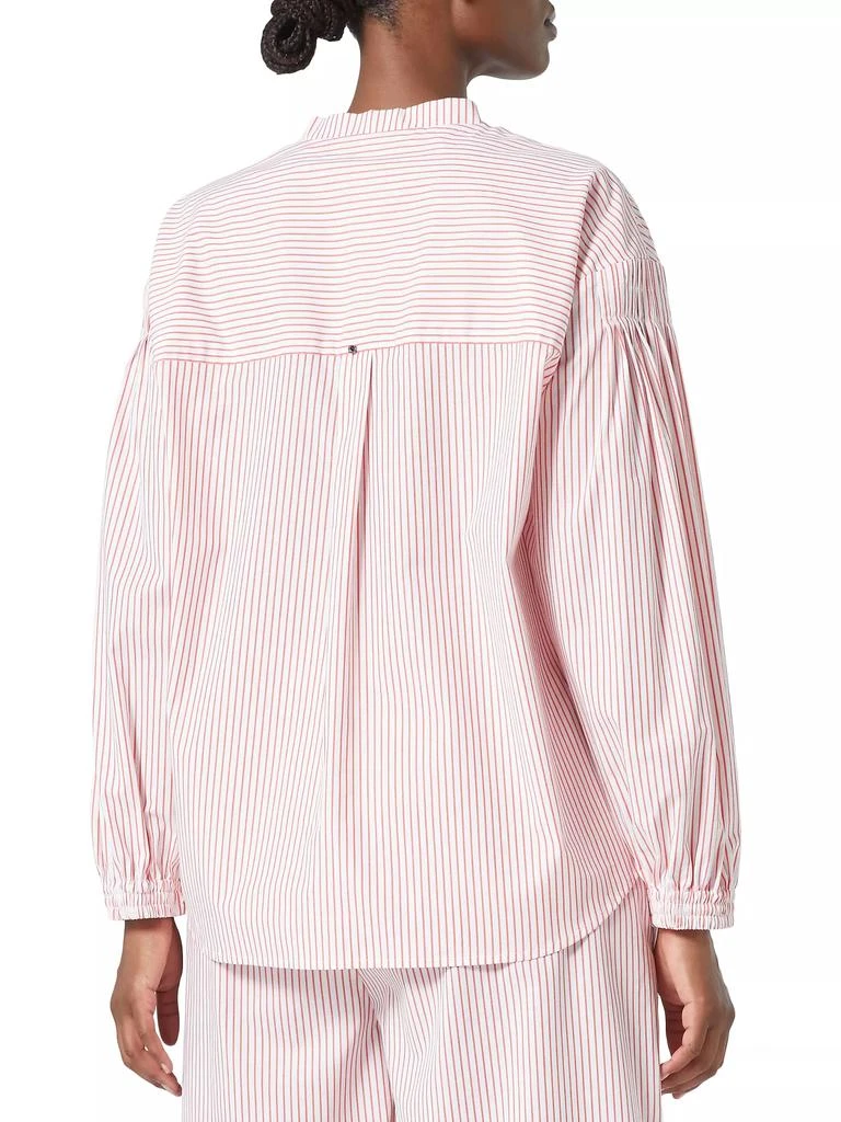 Marina Rinaldi Plus Bacco Striped Cotton Poplin Shirt 2