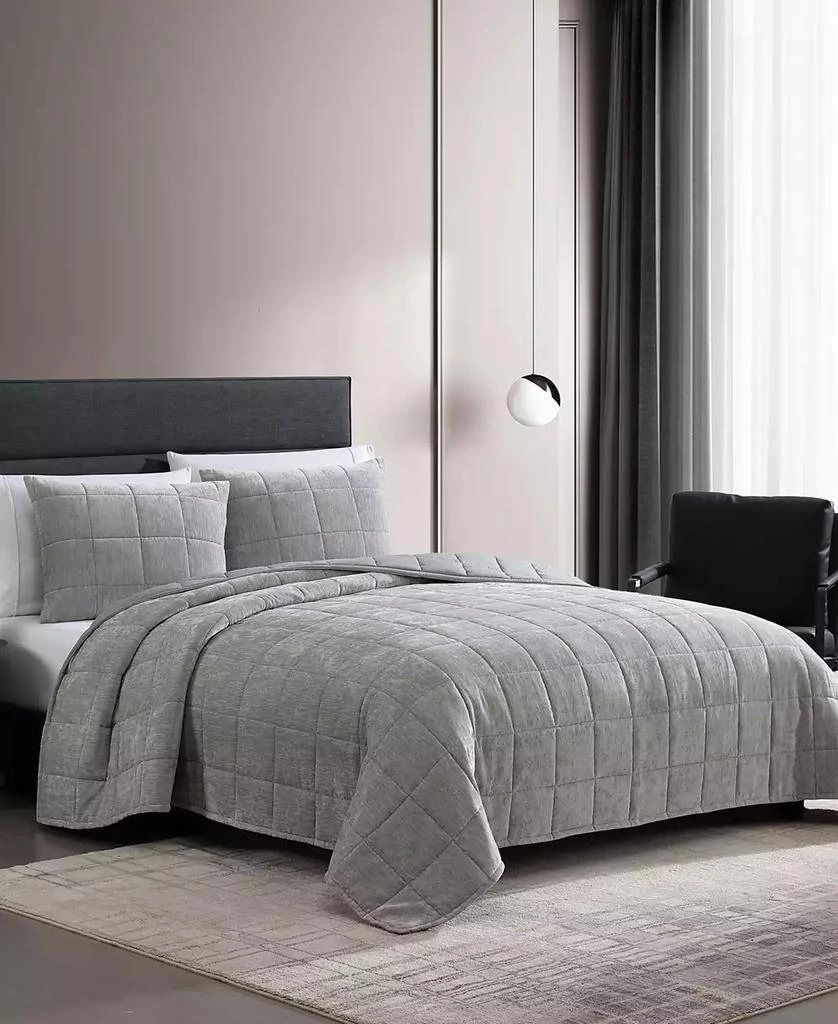 Vera Wang Chenille Box Solid 3-Pc. Quilt Set 2