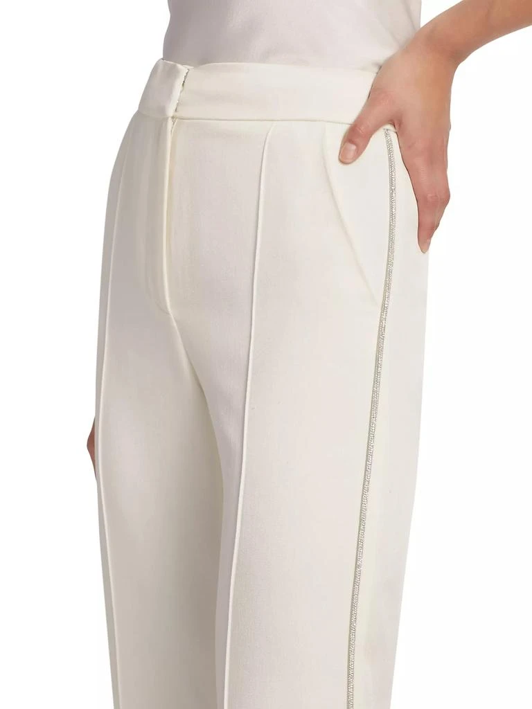 VERONICA BEARD Millicent Crystal-Trim Trousers 6