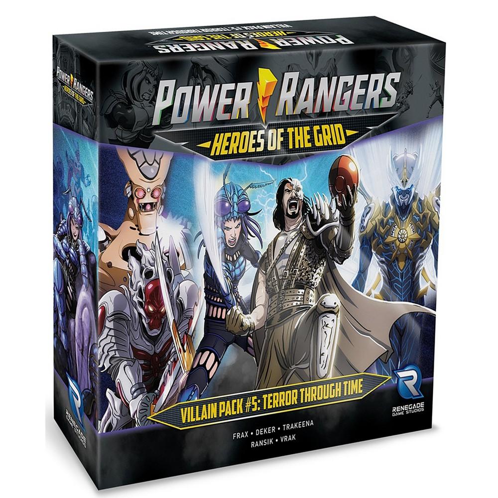 Renegade Game Studios Power Rangers Heroes of The Grid Villain Pack 5 Terror Through Time Expansion Rpg Boardgame, Role Playing, 45-60 Minute Play Time