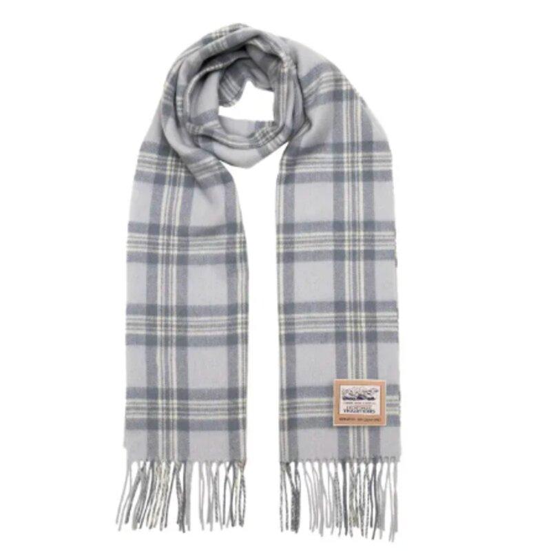 Heritage Heritage Traditions- Check Wool Scarf - Powder Grey CIG77-HT