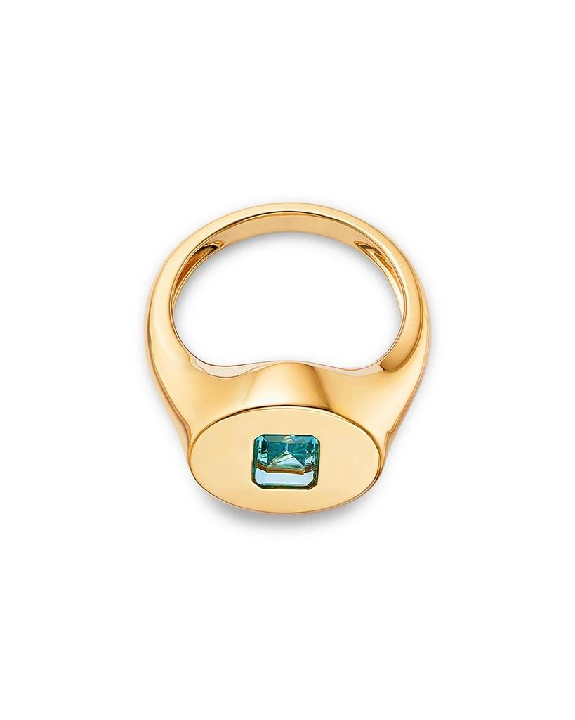 Bloomingdale's Fine Collection Blue Topaz Pinky Ring in 14K Yellow Gold 3