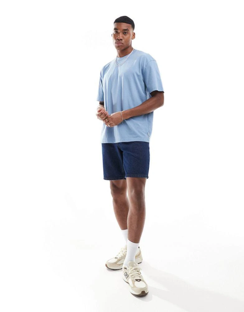 HOLLISTER Hollister heavyweight boxy fit t-shirt in blue 1