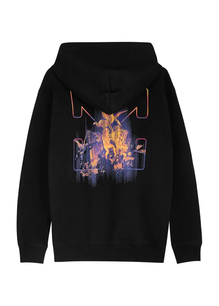 Off-White KIDS Putti printed hooded cotton sweatshirt (13 years) 2