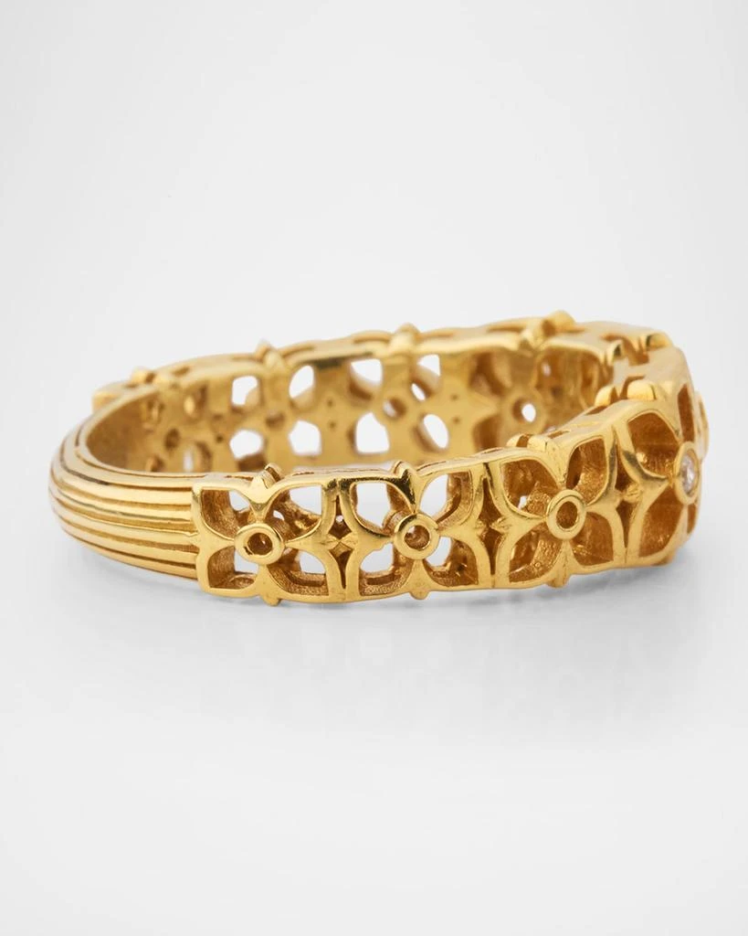 Stephen Dweck White Diamond Signature Ring in 18K Gold 4