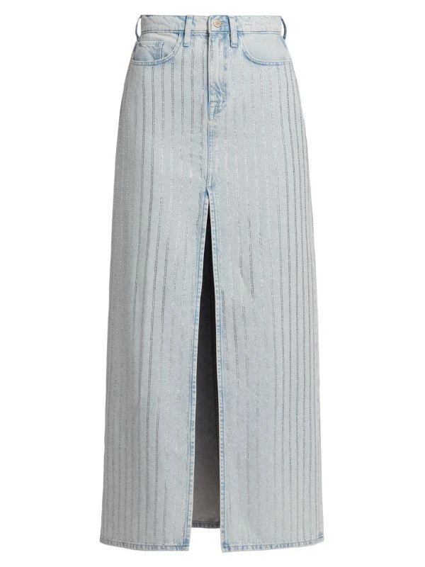 Triarchy Ms. Sofiane Crystal-Embellished Denim Skirt 6