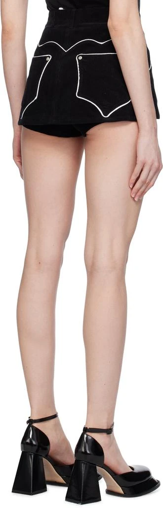 pushBUTTON Black Micro Skort 3