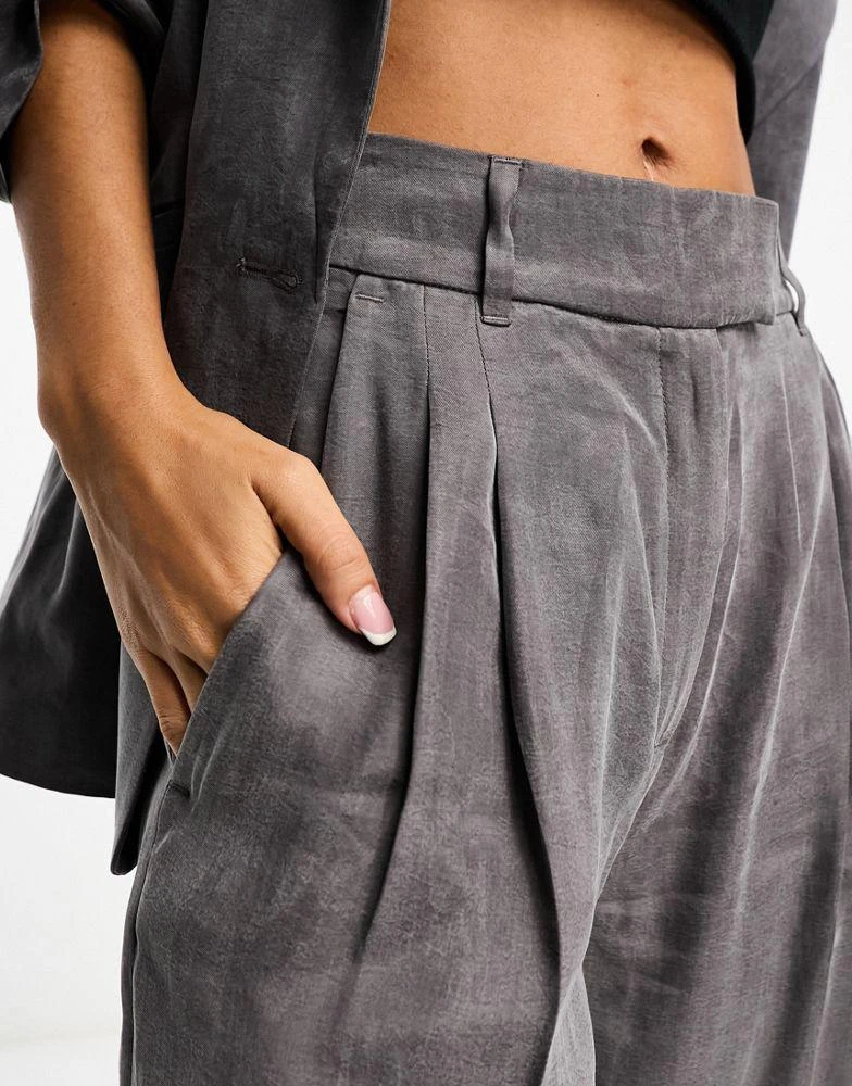 ALL SAINTS AllSaints Elle tapered flare trousers in grey 3