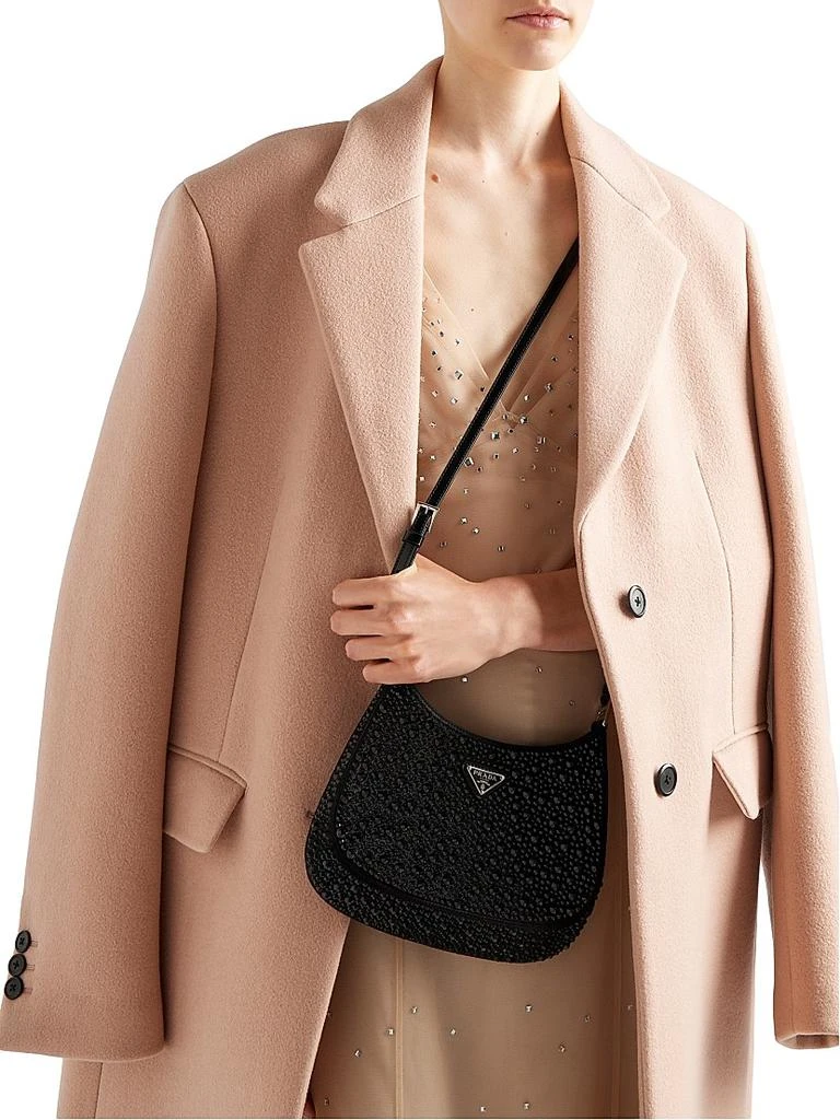Prada Cleo Satin Bag With Crystals 8