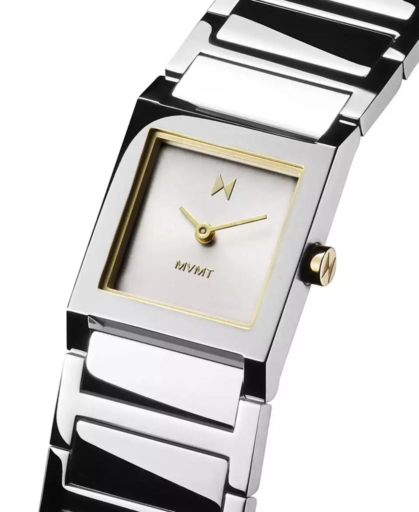 MVMT Women's Marquee Square Silver Tone Stainless Steel Bracelet Watch, 22mm 2