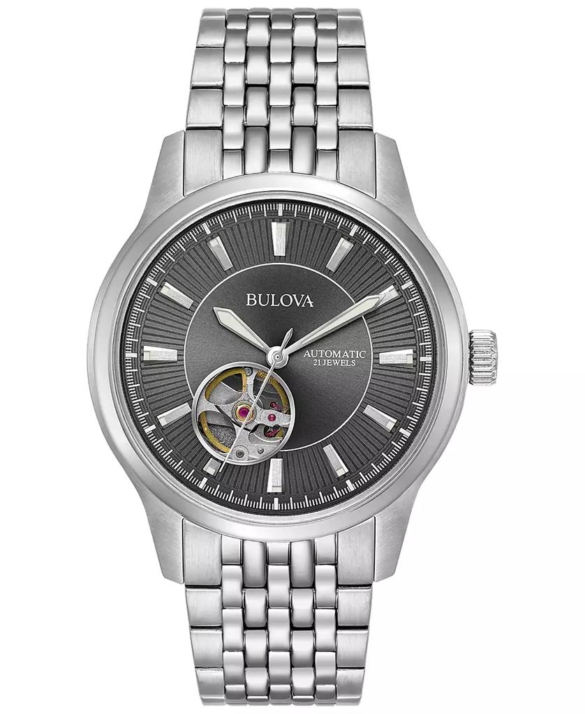 Bulova Men's Automatic Stainless Steel Bracelet Watch 40mm 96A190