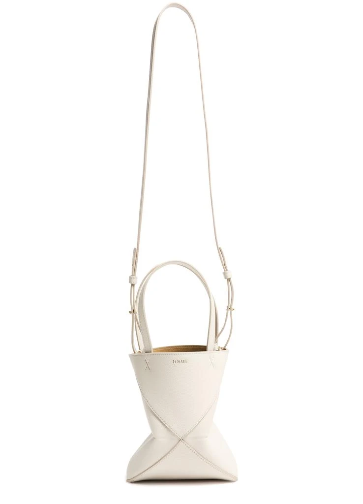 Loewe Mini Puzzle Fold tote in soft grained calfskin 8