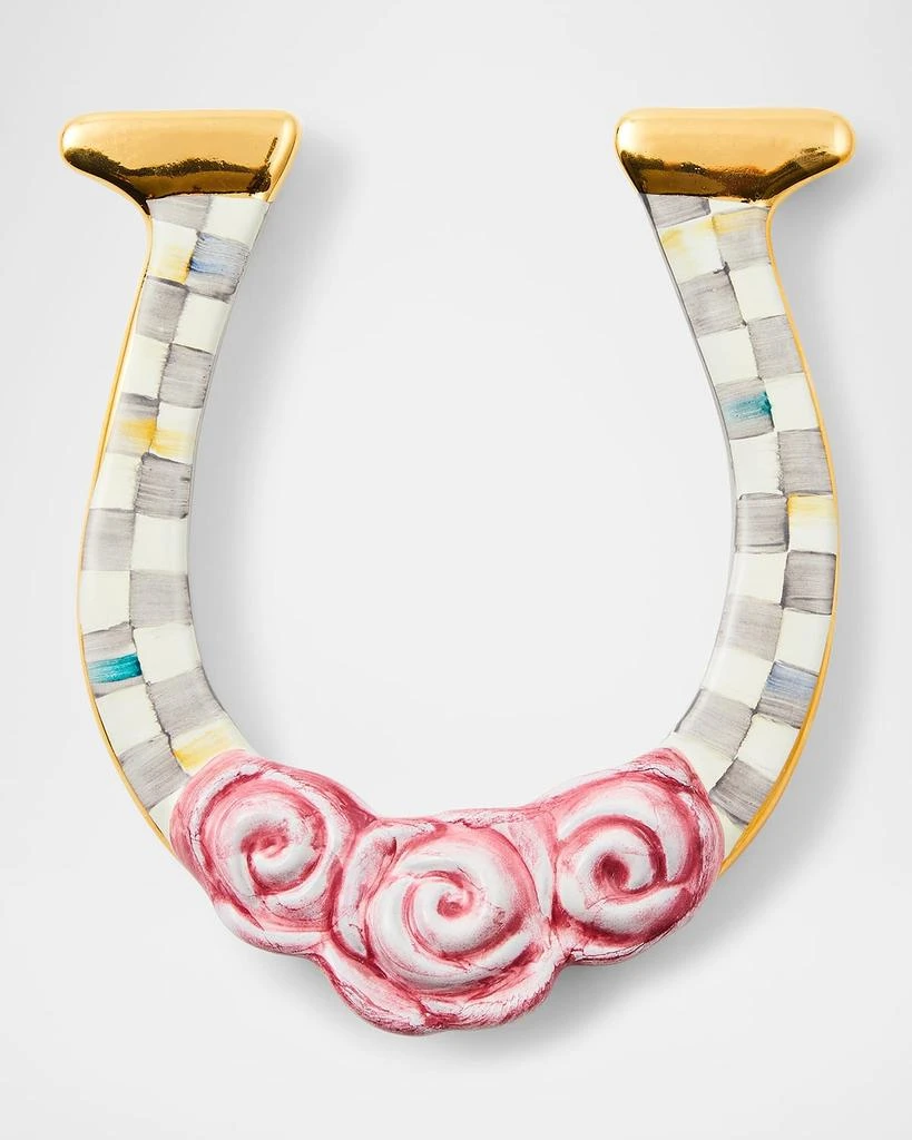 MacKenzie-Childs Sterling Check Horseshoe 1